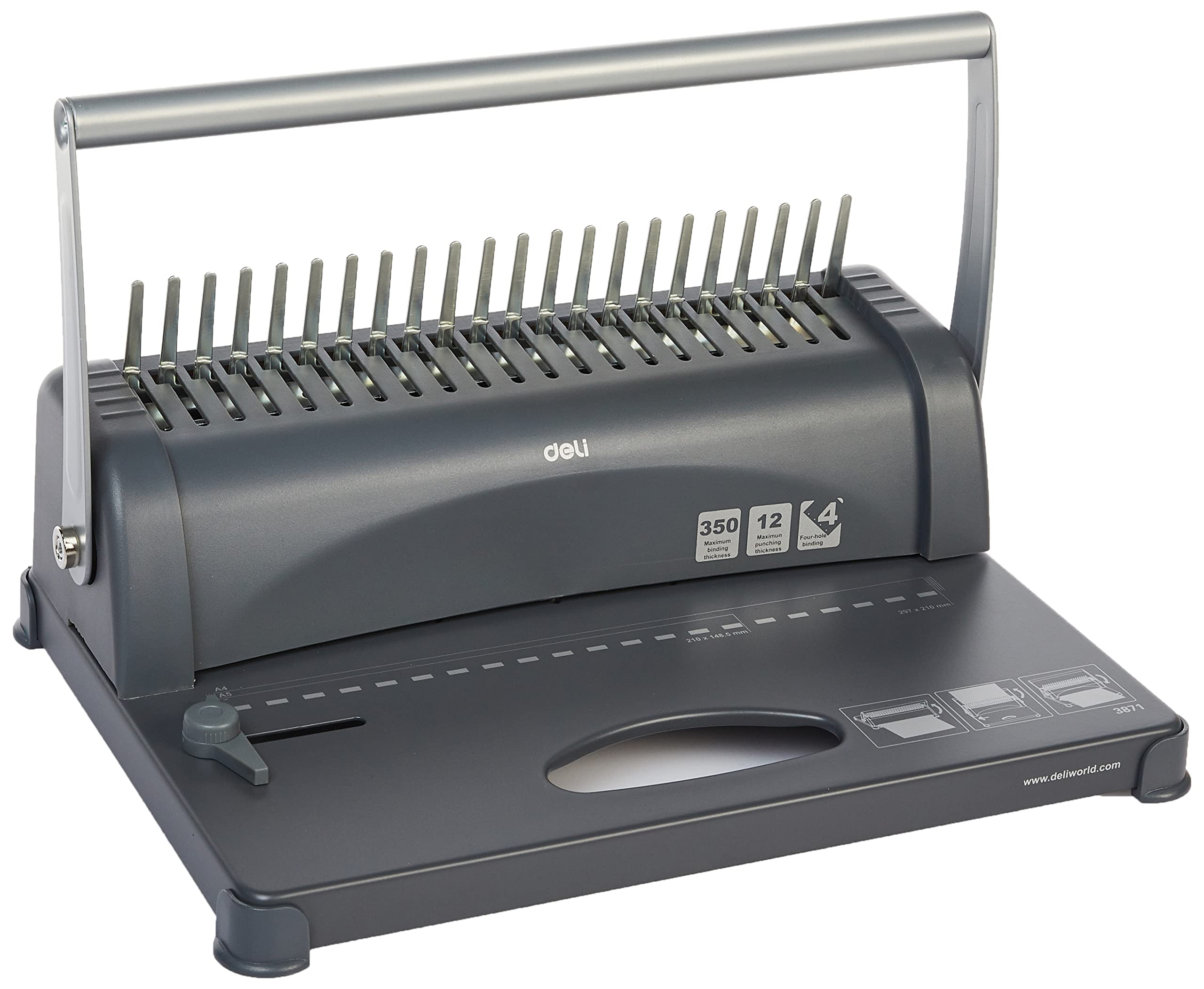 Deli Black Comb Binding Machine